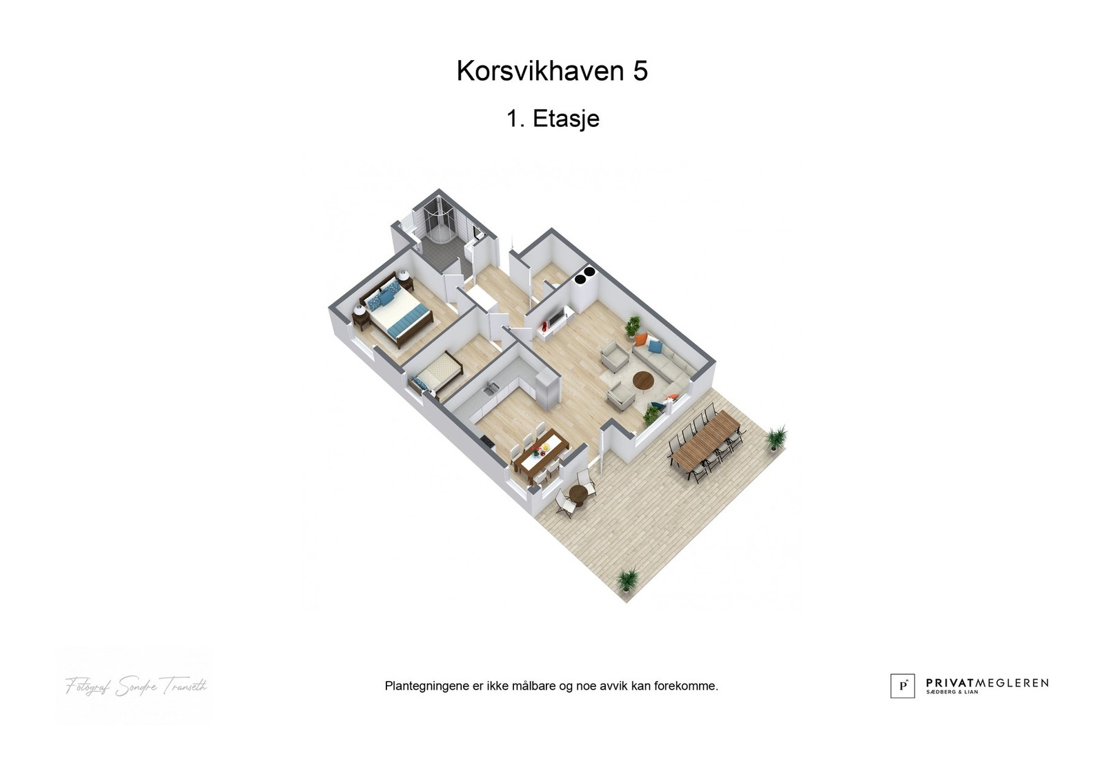 - 3D plantegning (ikke målbart) - Galleribilde