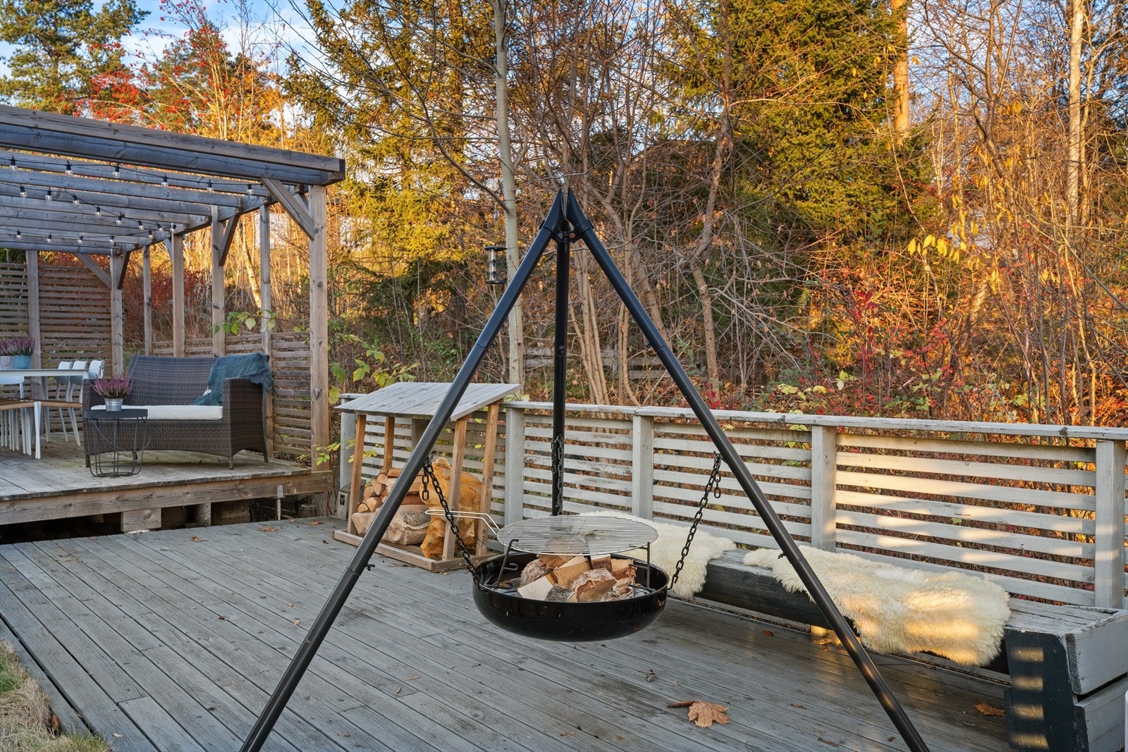 Flere soner med både platting og gress. Galleribilde