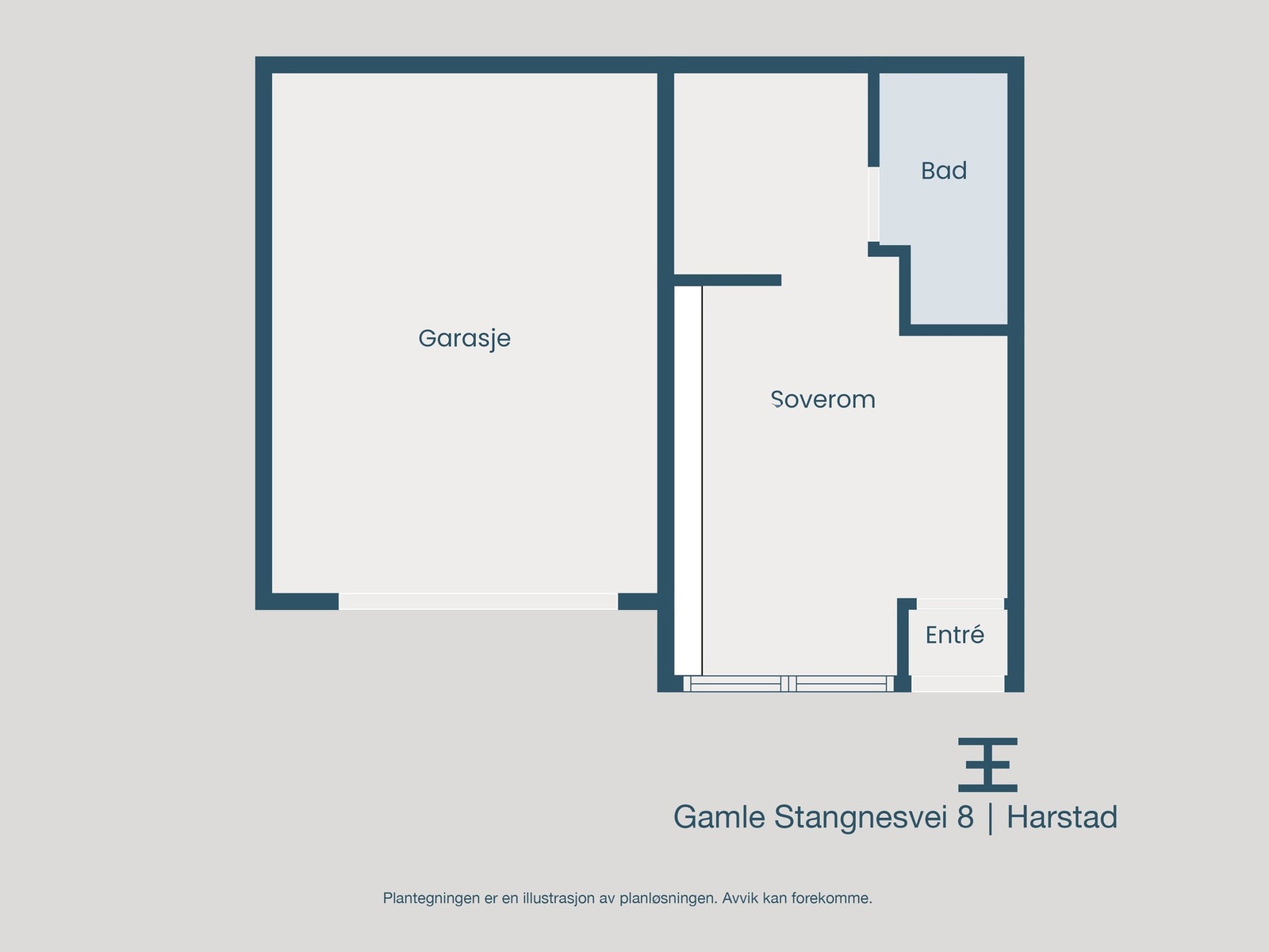 Garasje og hybeldel (ikke godkjent hos kommunen) Galleribilde