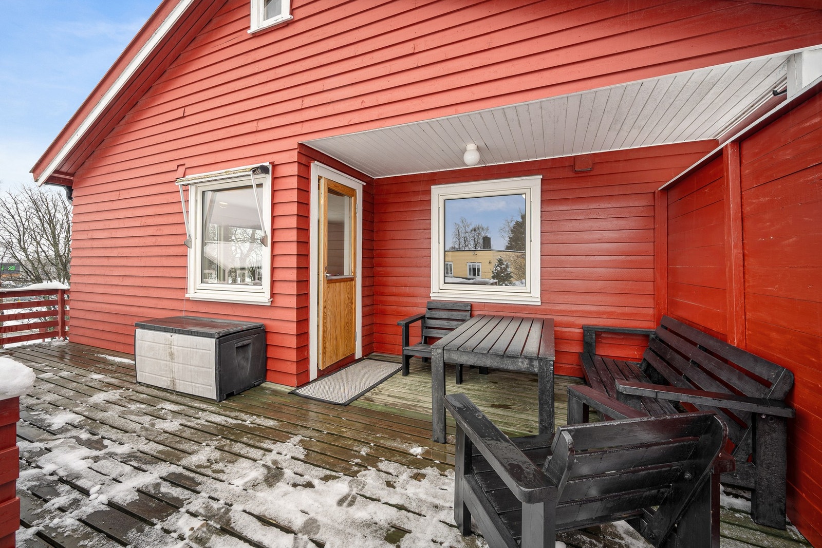 Terrasse med utgang fra stue Galleribilde