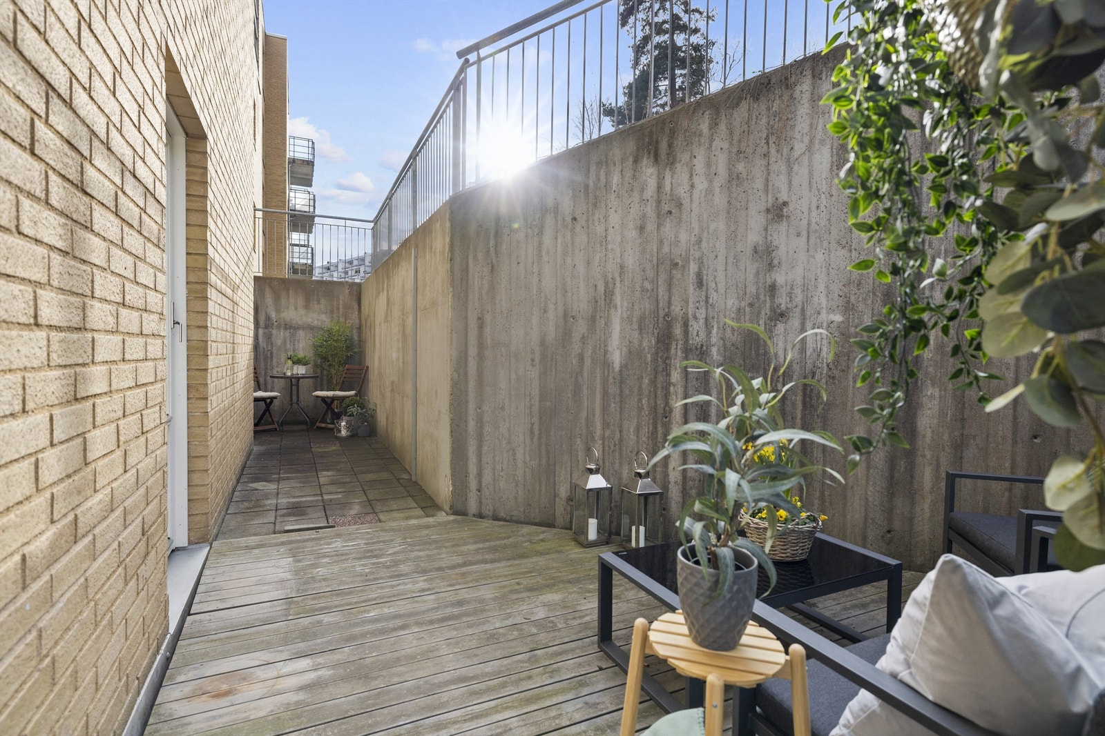 Her har du solen ca. kl. 15 og noen timer utover sommerstid. Galleribilde