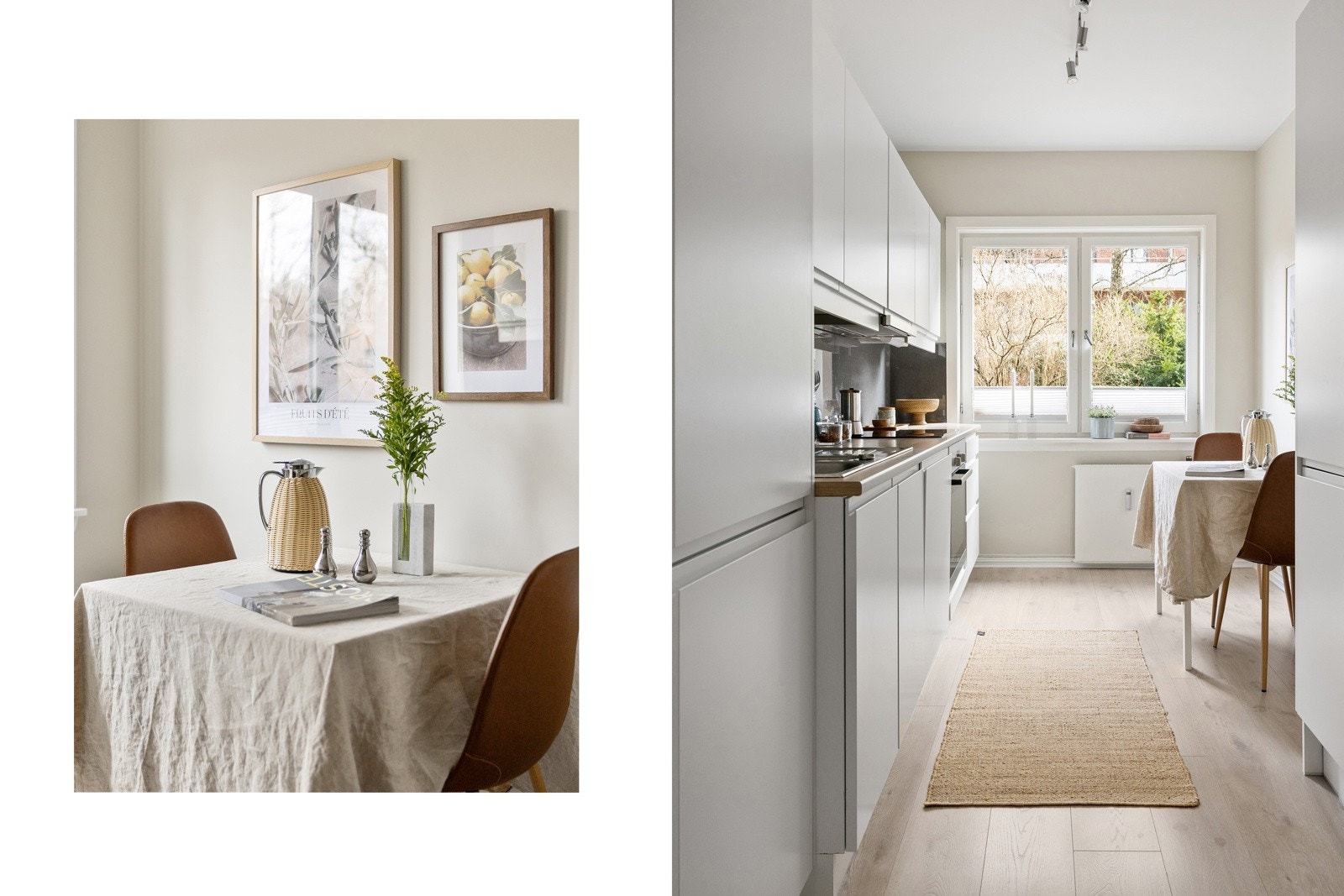 Sosialt kjøkken med plass til frokostbord Galleribilde