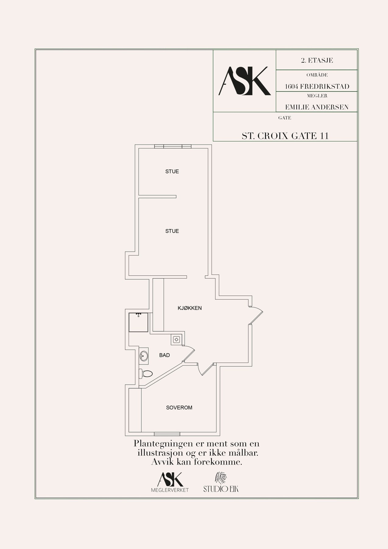 Plantegning 2. etasje. Galleribilde