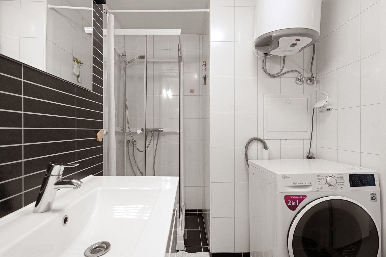 Det er varmekabler i gulvet. Galleribilde