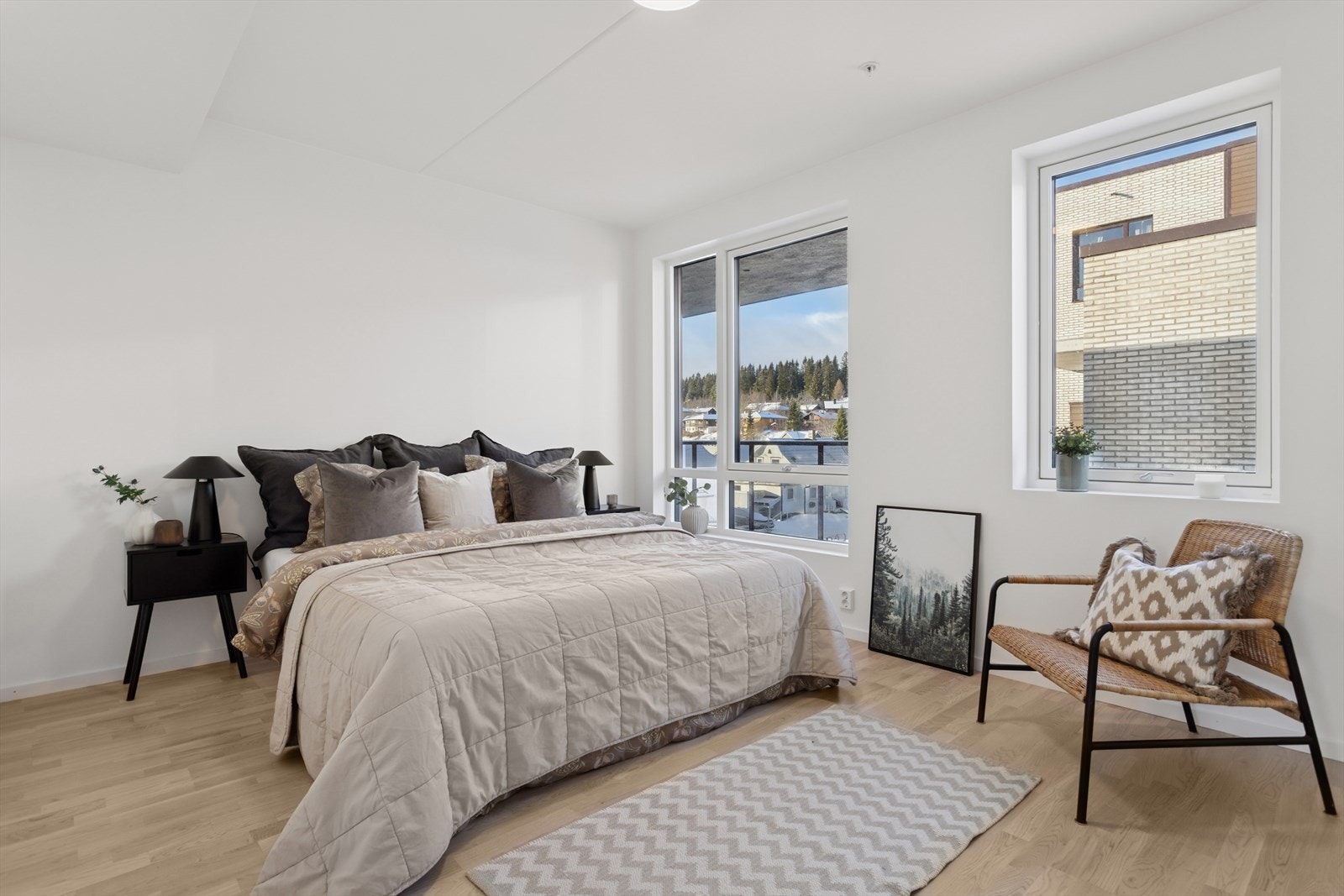 Hovedsoverom. Bilde fra leilighet B0403. Galleribilde