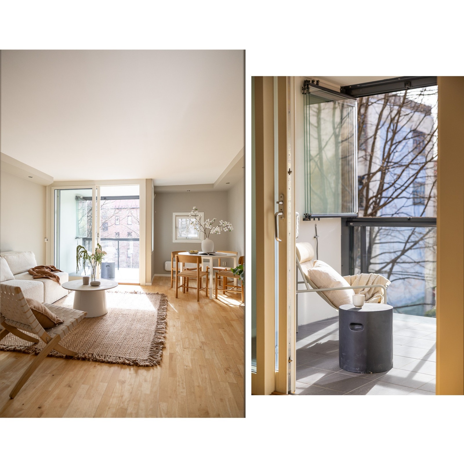 Store vindusflater slipper inn rikelig med naturlig lys. Galleribilde