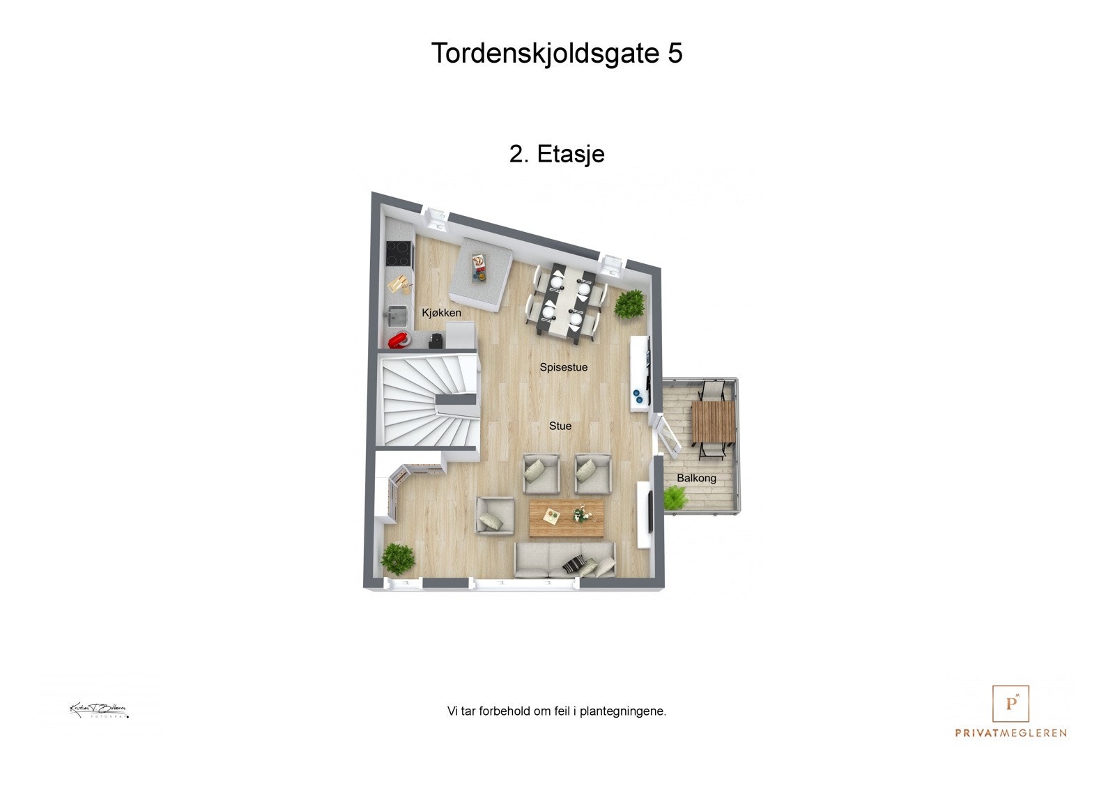 Plantegning 3. etasje Galleribilde