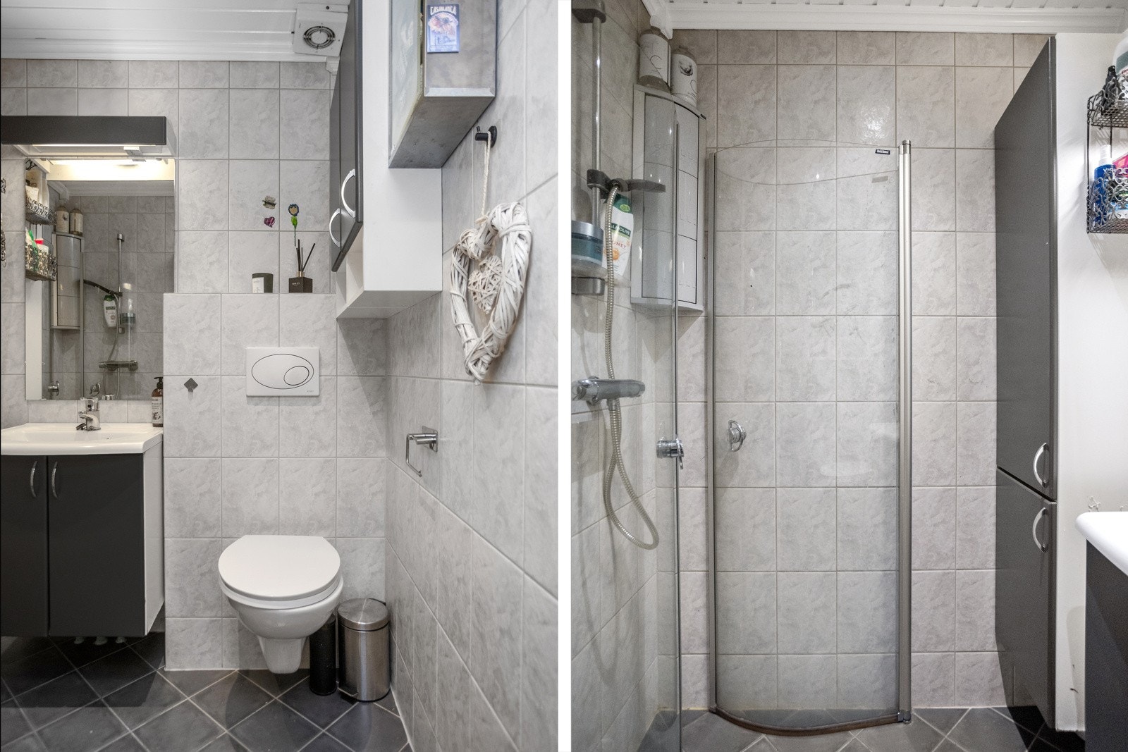 Sammenstilling av bilder fra badet Galleribilde