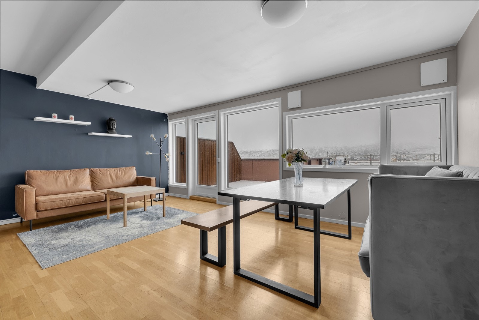 Parkett på gulv. Galleribilde