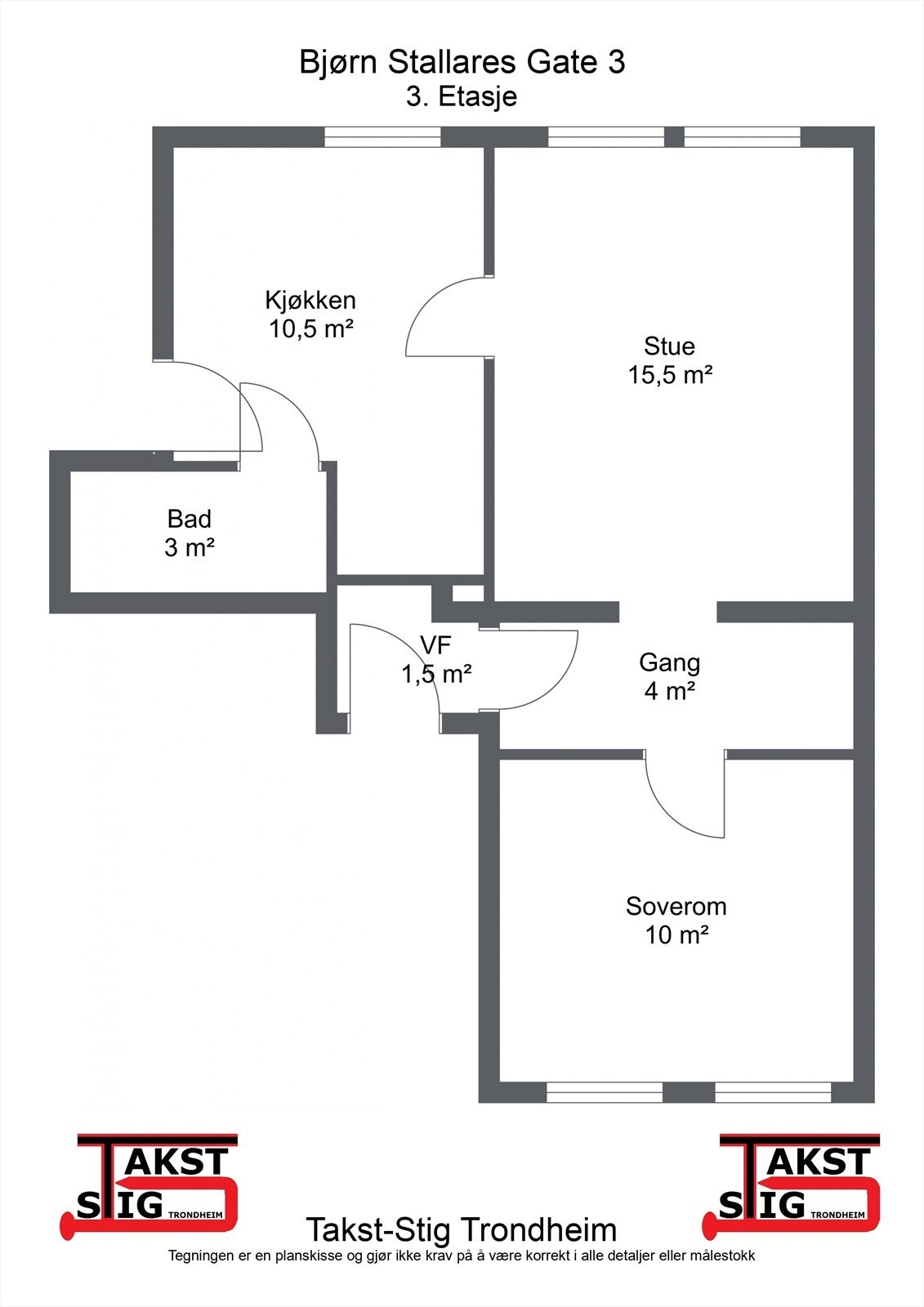 Skissert plantegning. Galleribilde