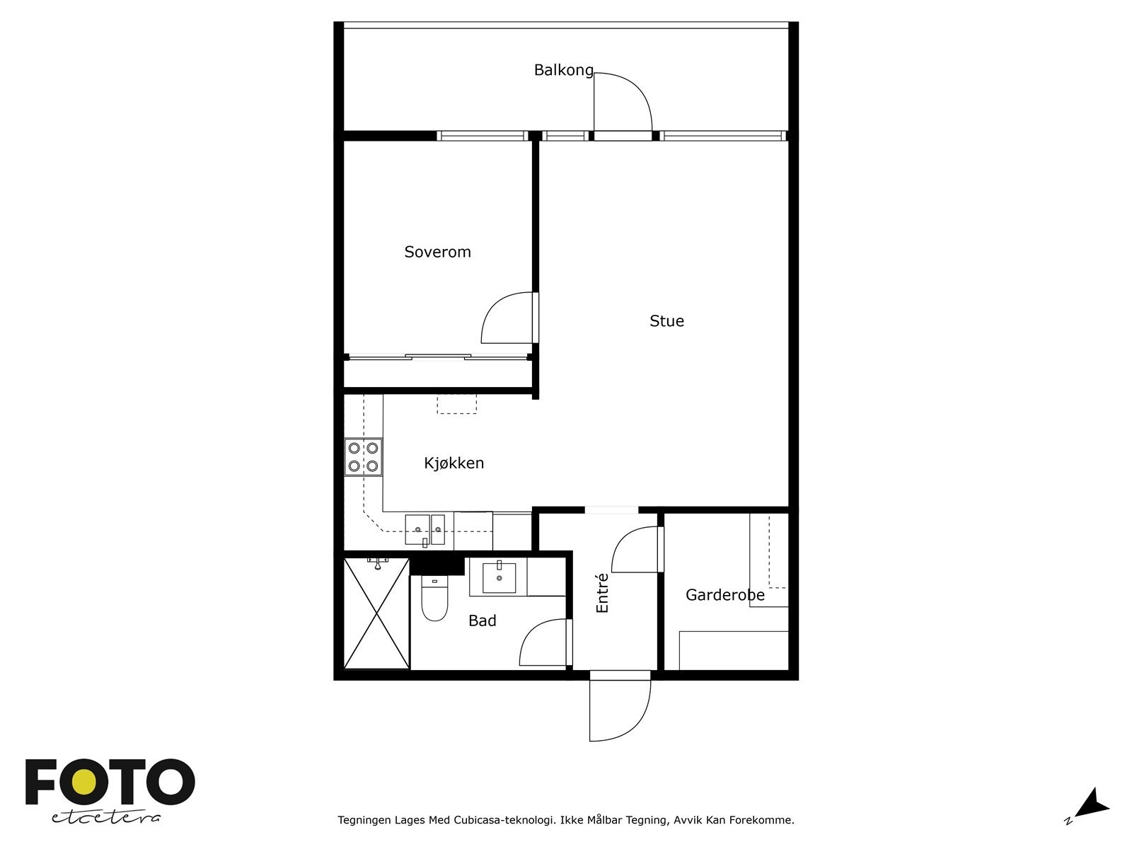 Plantegning Damveien 25 A Galleribilde