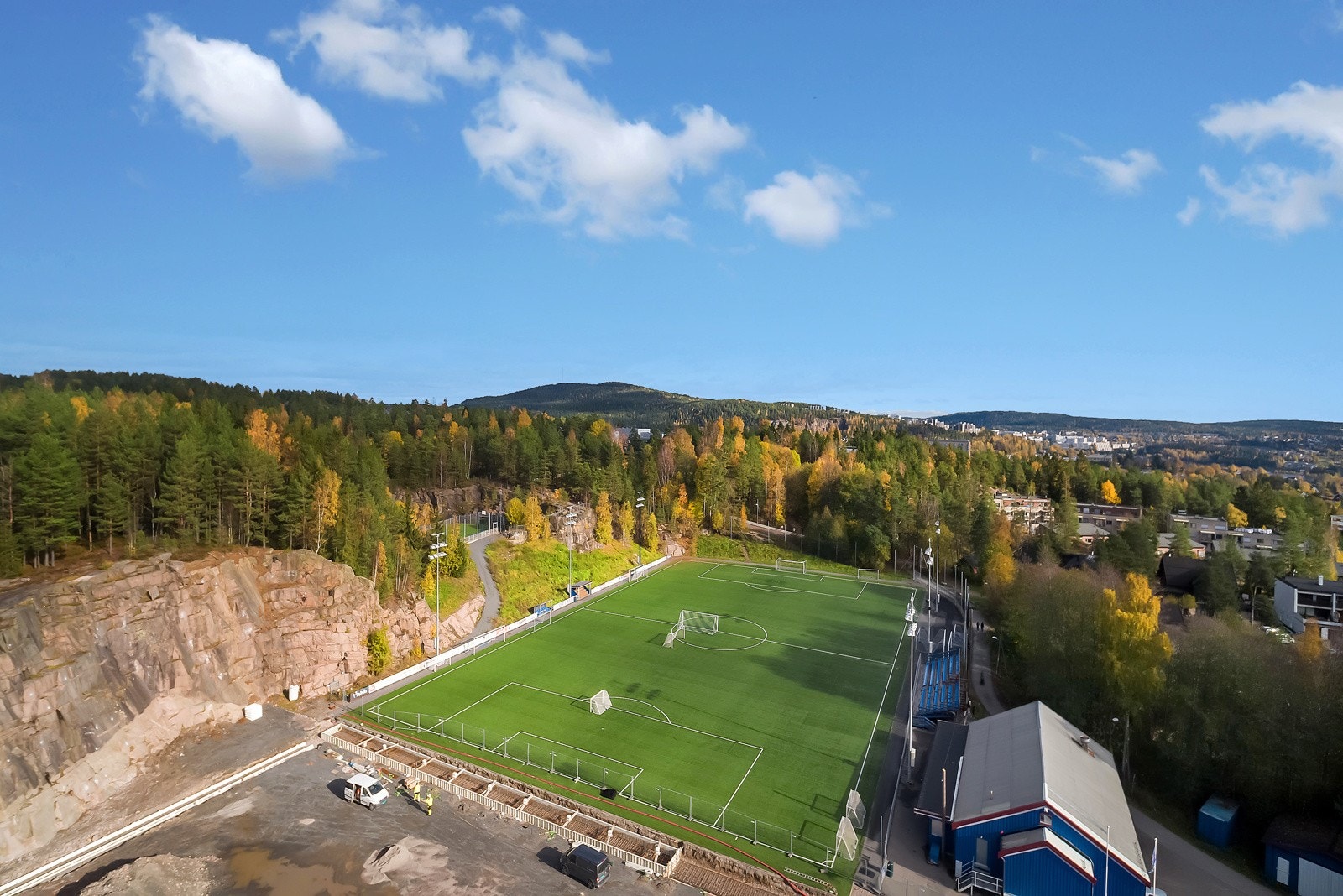 Fotballbane i nabolaget Galleribilde