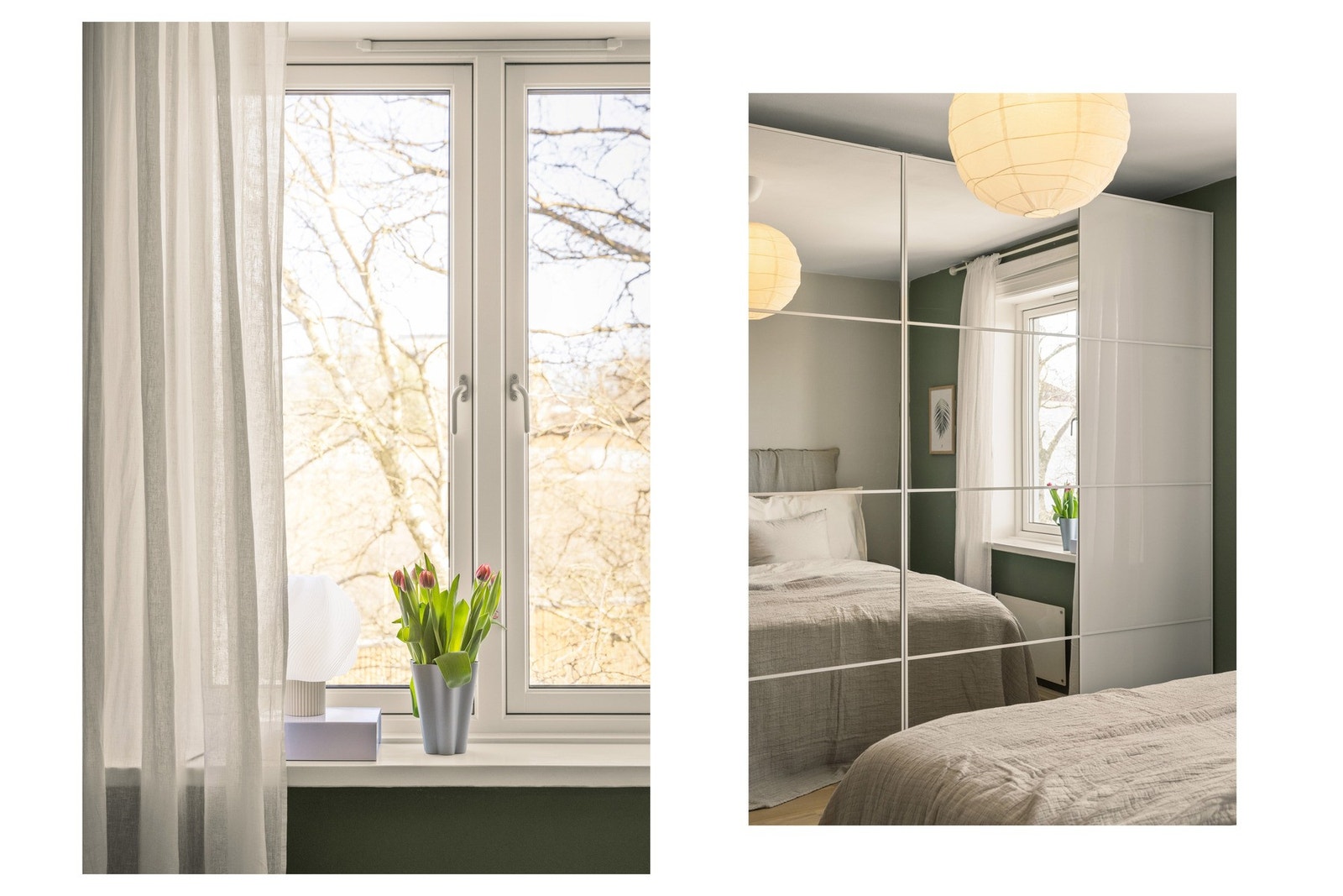 Her og i stua er det montert nye Mills panelovner. Ovnen i stua er app-styrt. Galleribilde