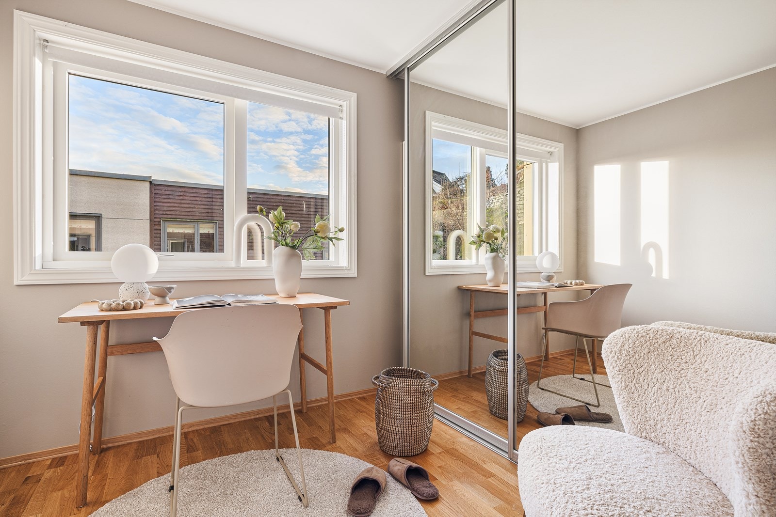 Soverom 3, i dag innredet som kontor. Galleribilde