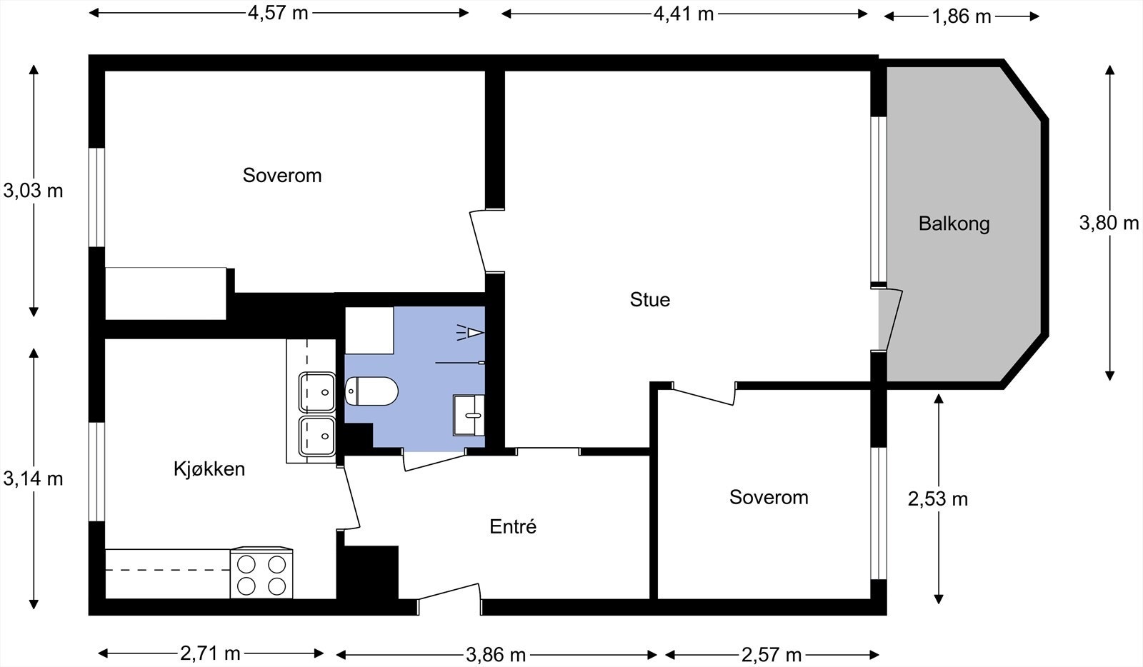 Alternativ plantegning Galleribilde