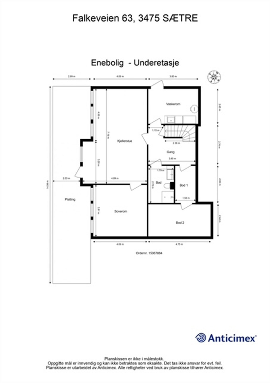 Plantegning u.etg Galleribilde