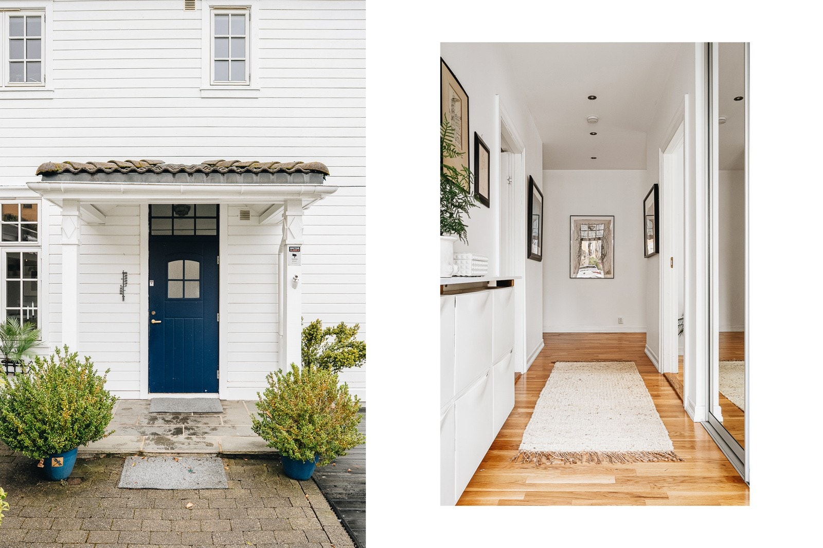 Et hyggelig inngangsparti ønsker deg velkommen! Galleribilde