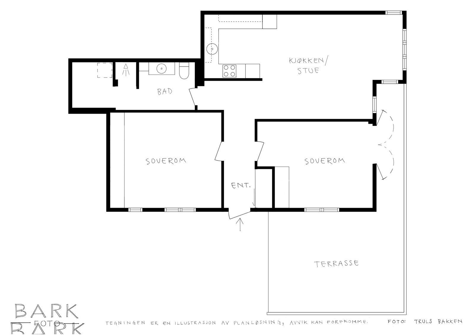 Planskisse | Kalfarveien 86 Galleribilde