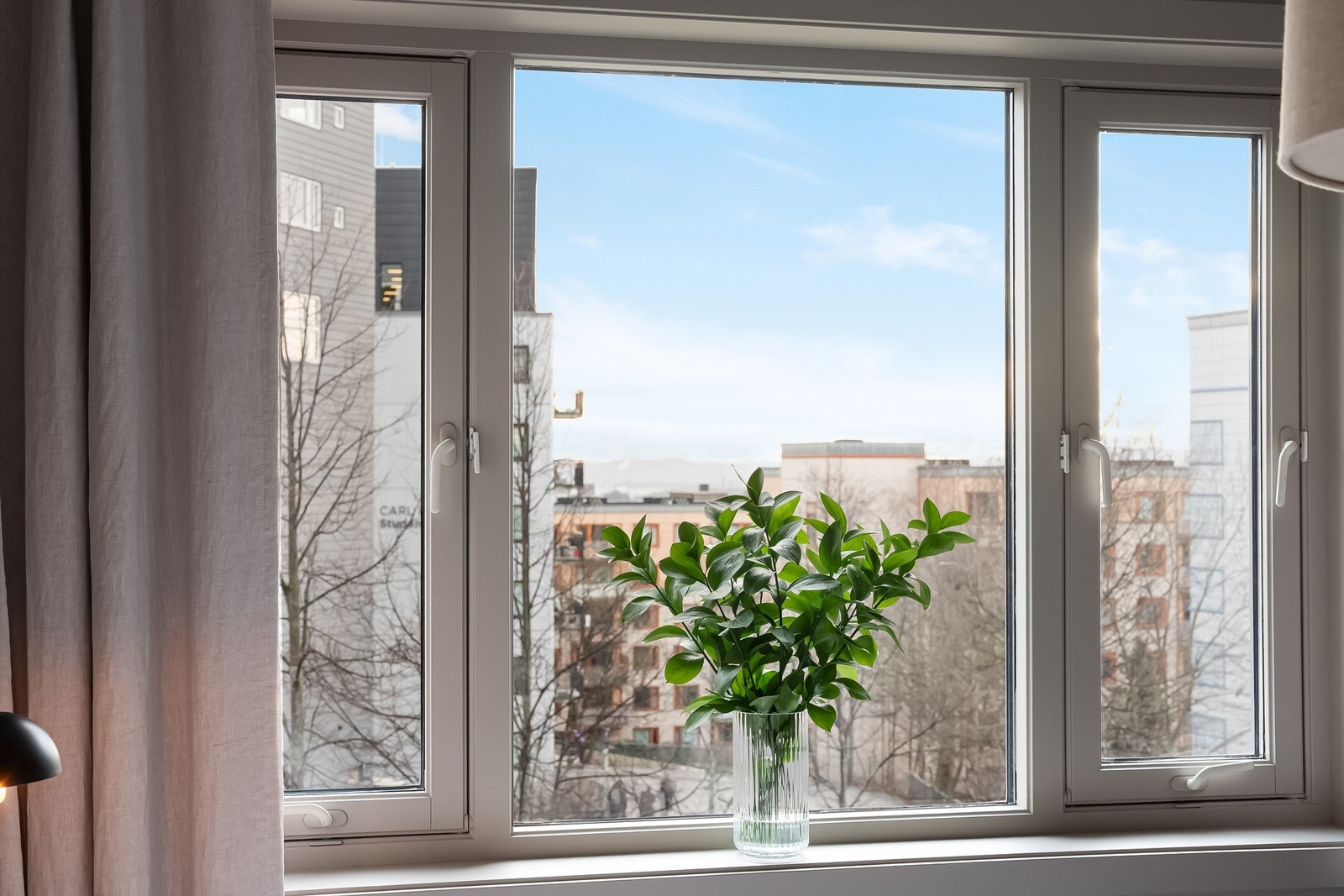 Flott utsyn fra soverommet. Galleribilde