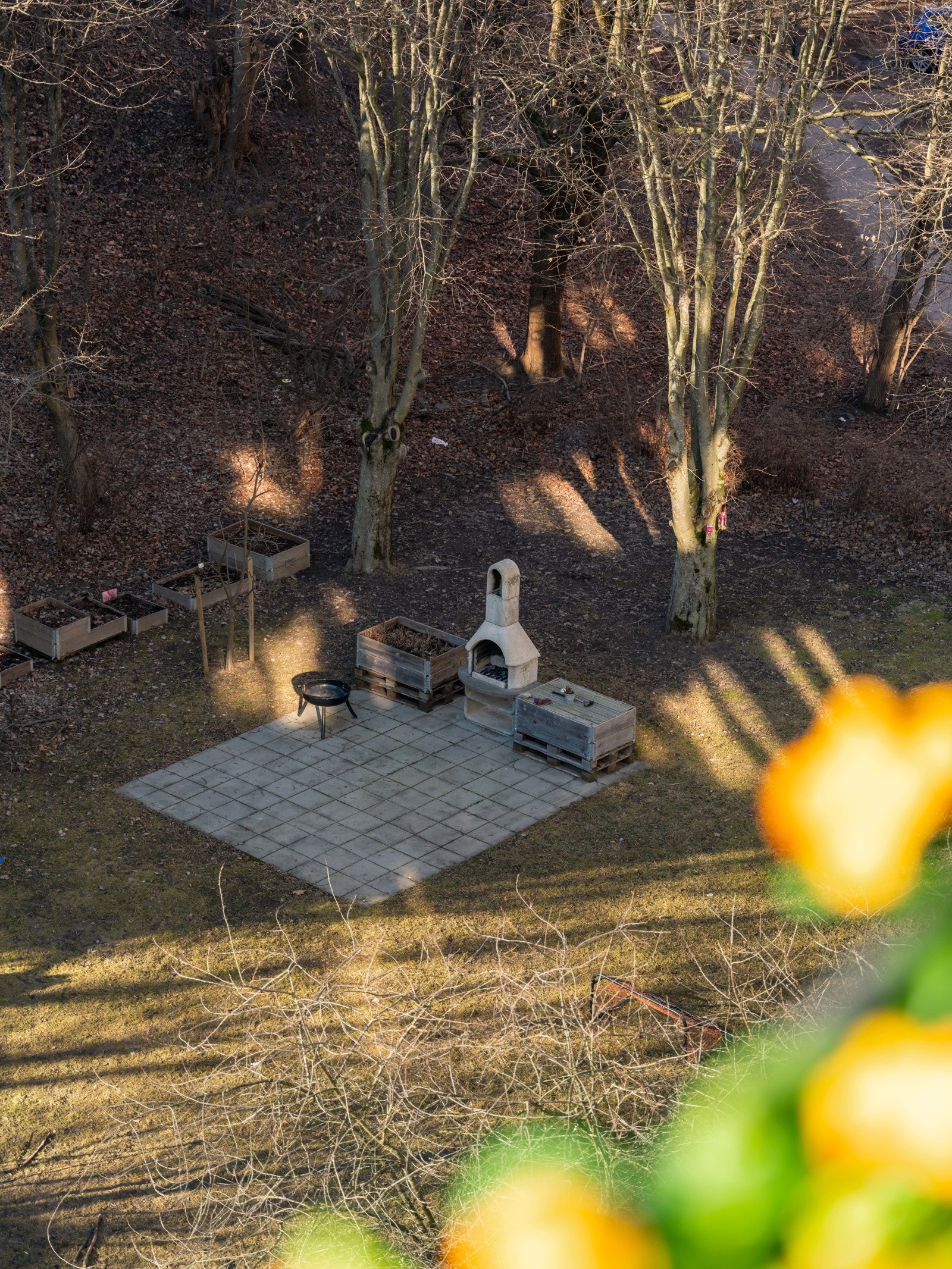 Herfra ser du rett ned i den flotte bakhaven. Galleribilde
