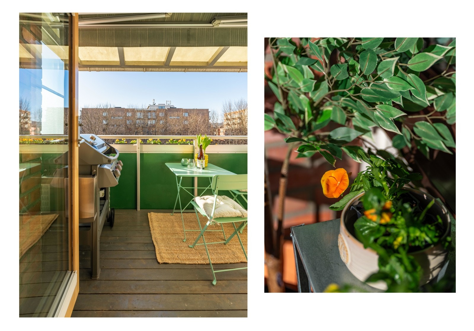 Nå skal vi ut på balkongen. Galleribilde