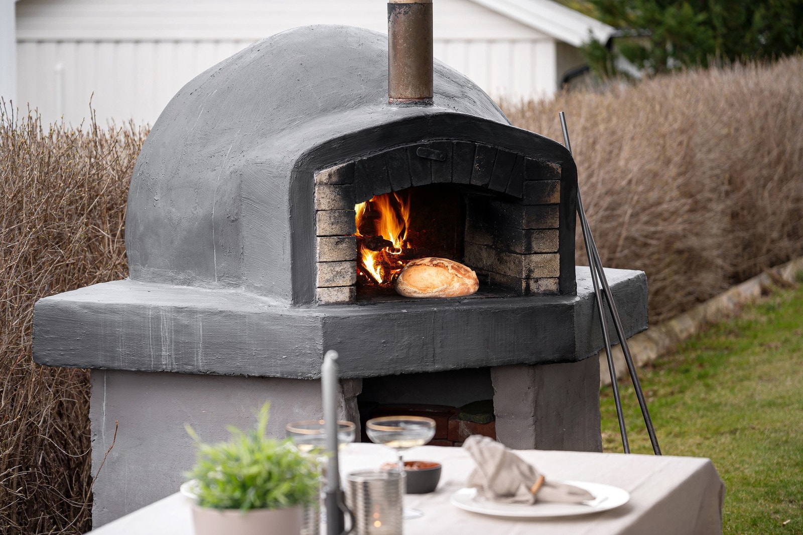 Vedfyrt bakerovn fra 2020. Galleribilde