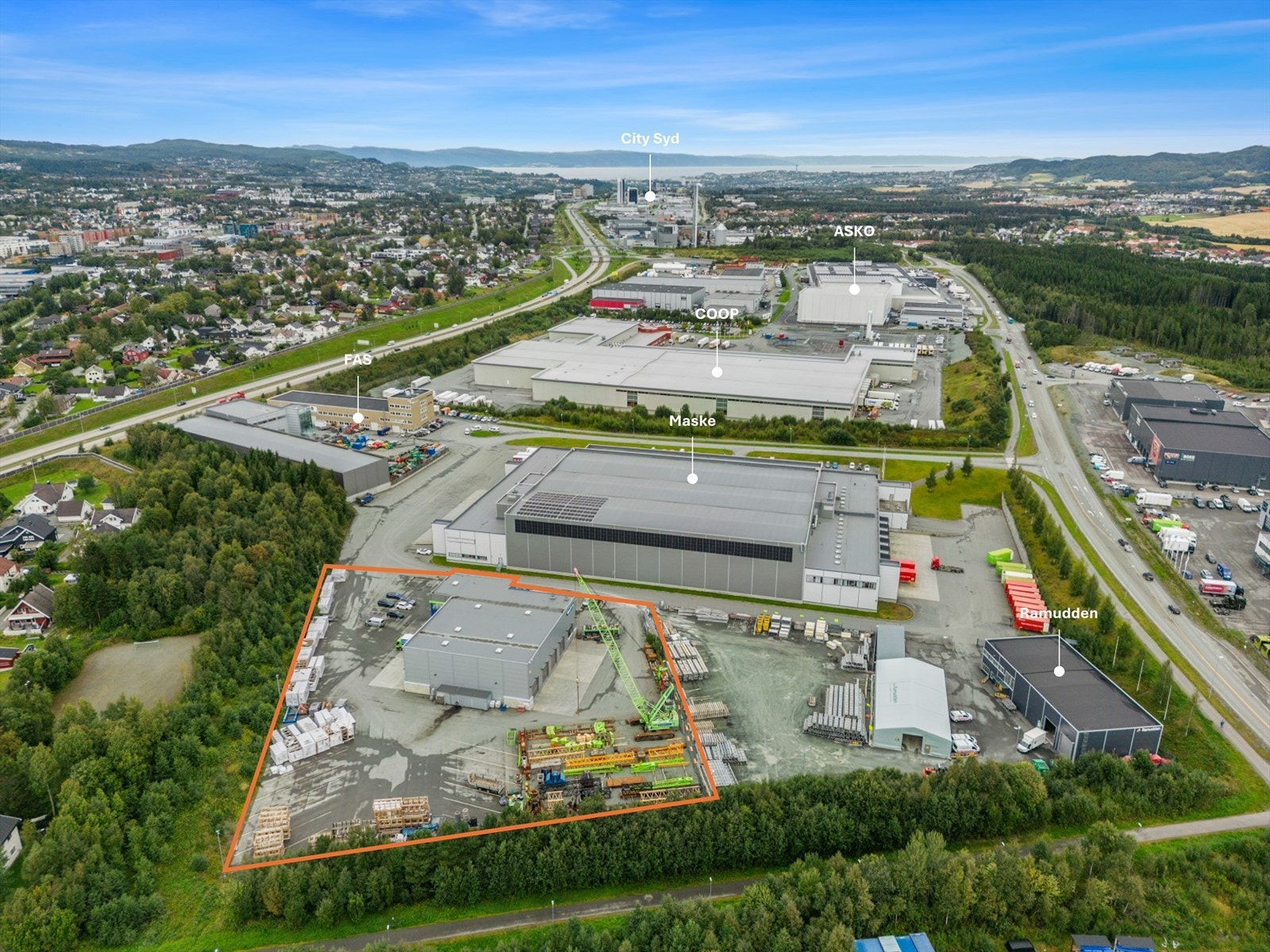 Oversikt mot Trondheim Galleribilde