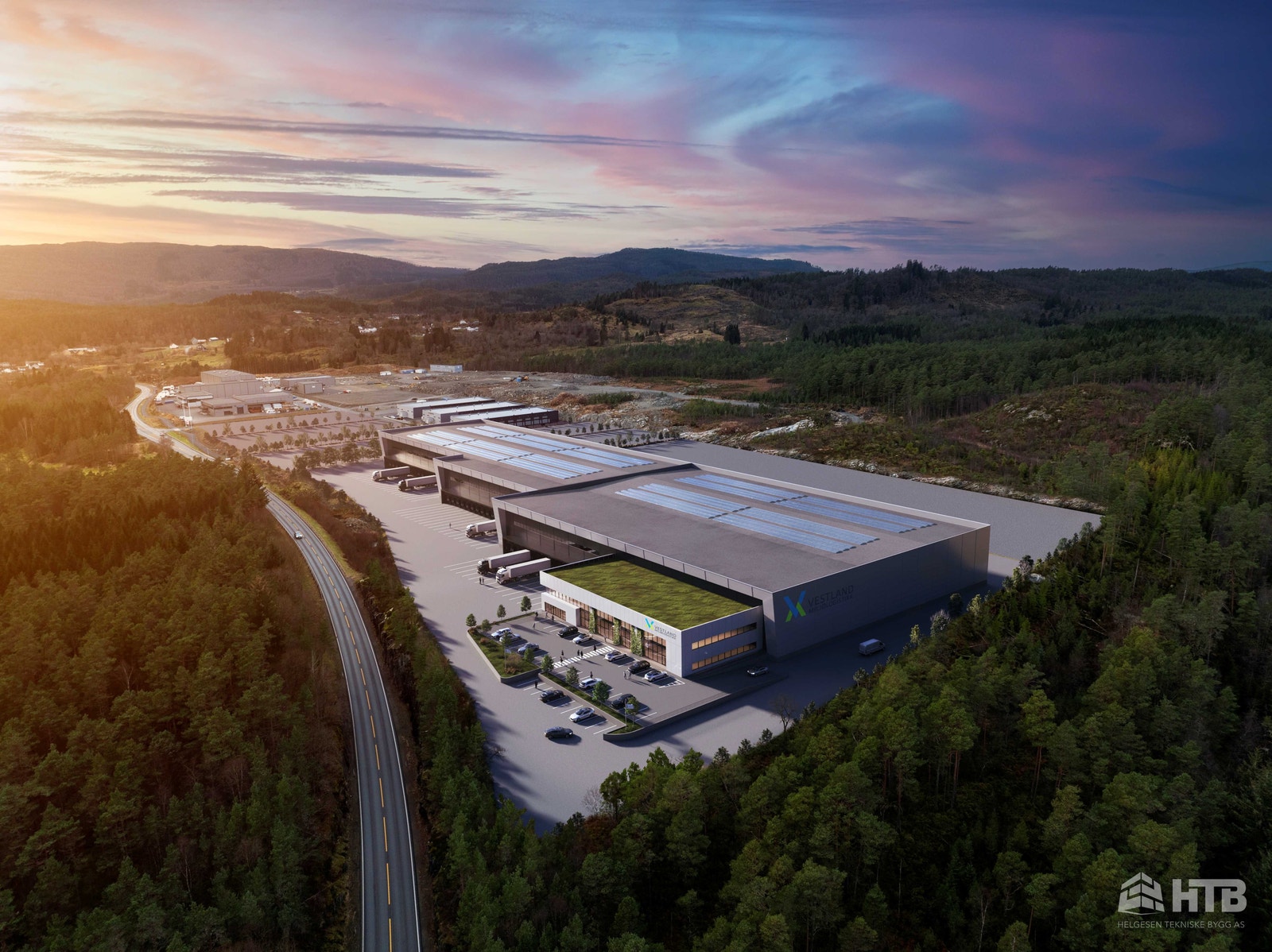 Illustrasjonsfoto, Bygget eksponert mot E39. (sett fra nord) Galleribilde