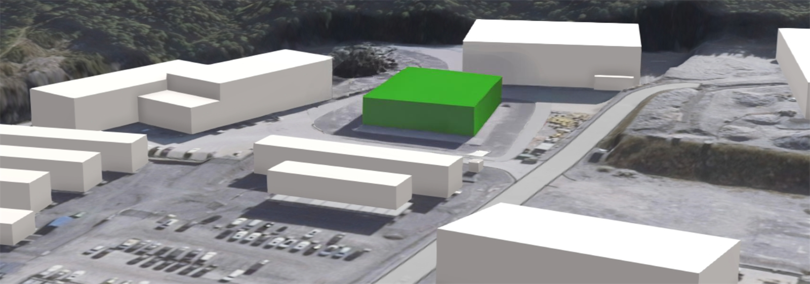 Prosjektert bygg: Grønn byggning Galleribilde