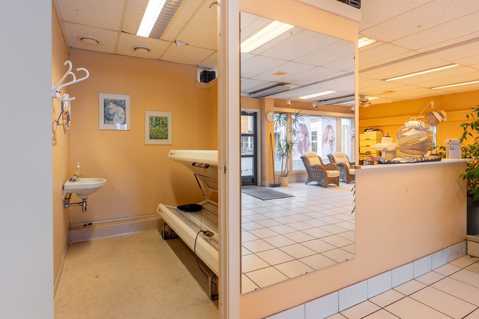 Tidligere var det også solstudio i lokalene Galleribilde