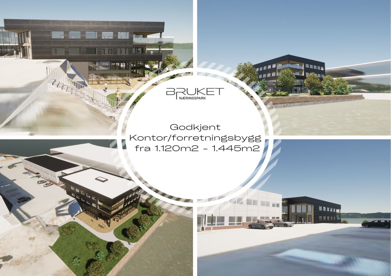 Skisser av godkjent nytt kontorbygg Galleribilde