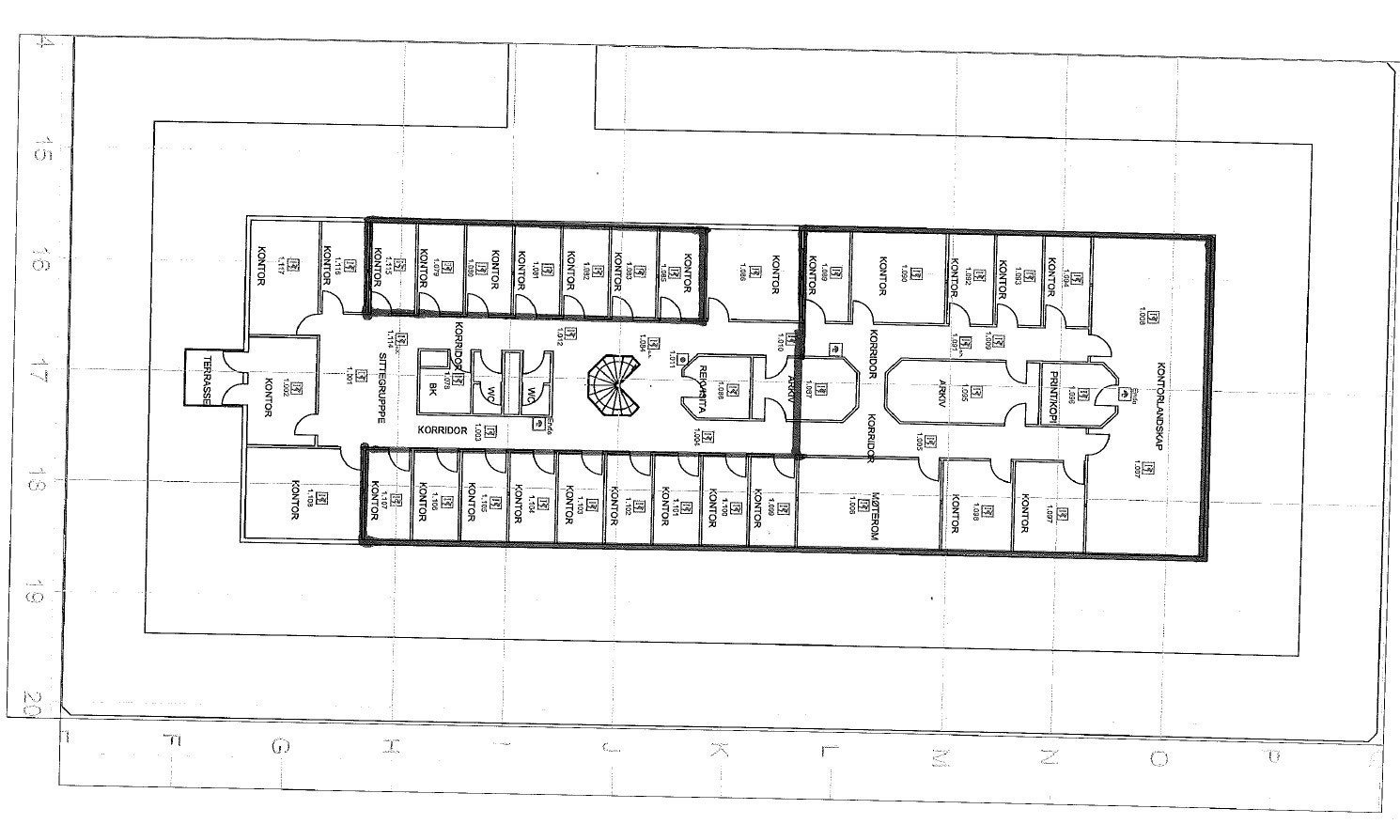 Storaneset 12 Plantegning 4.etg . Galleribilde