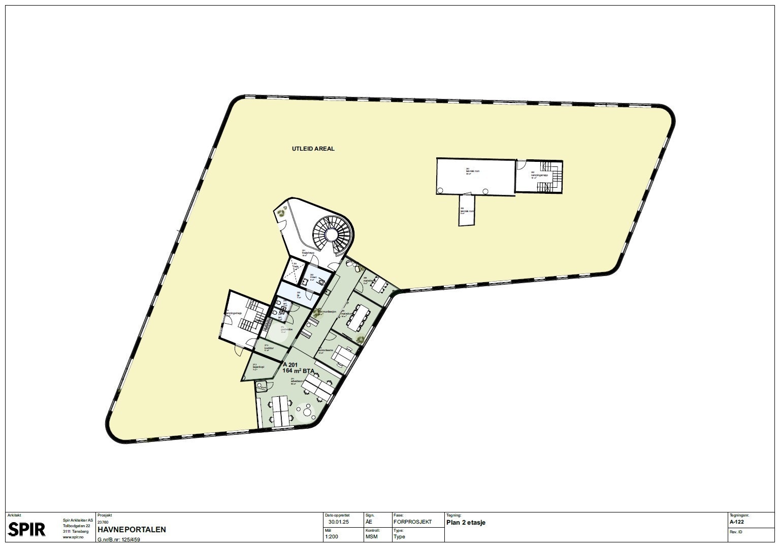 2.etasje: 164 m2 BTA ledig for leie Galleribilde
