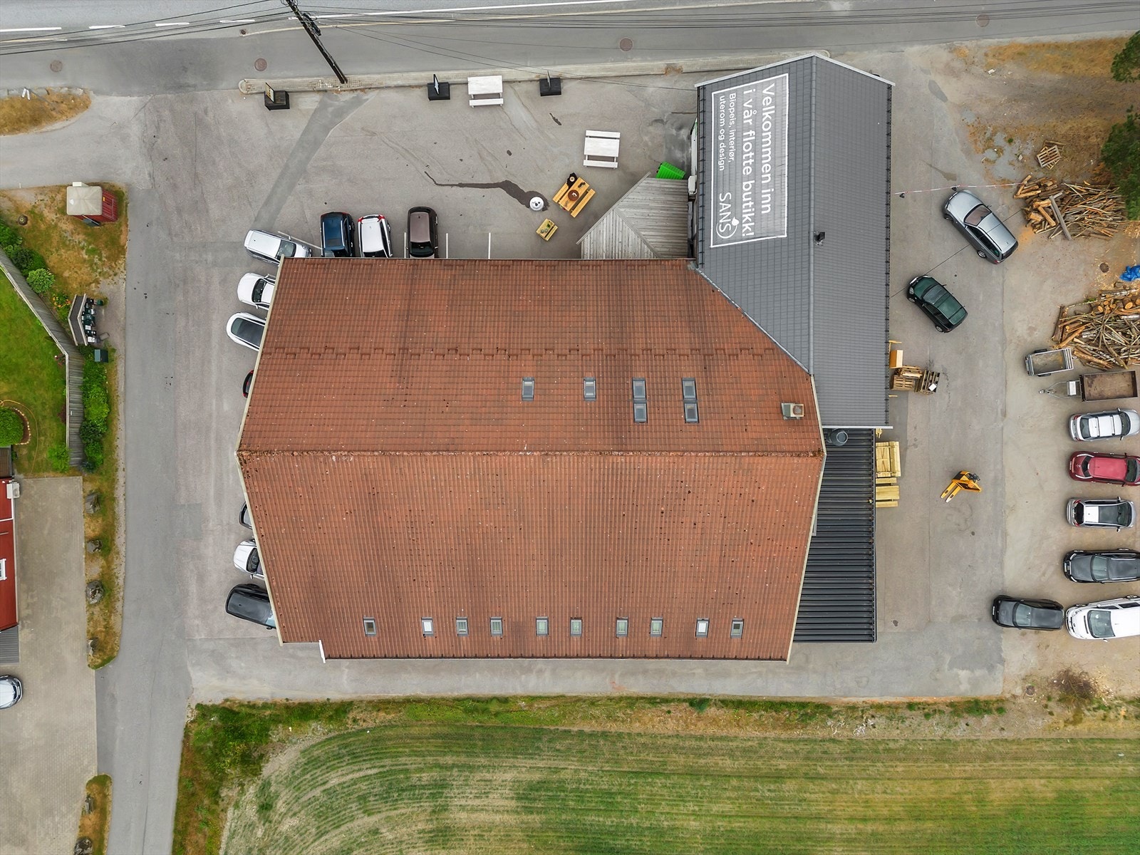 Dronefoto Galleribilde