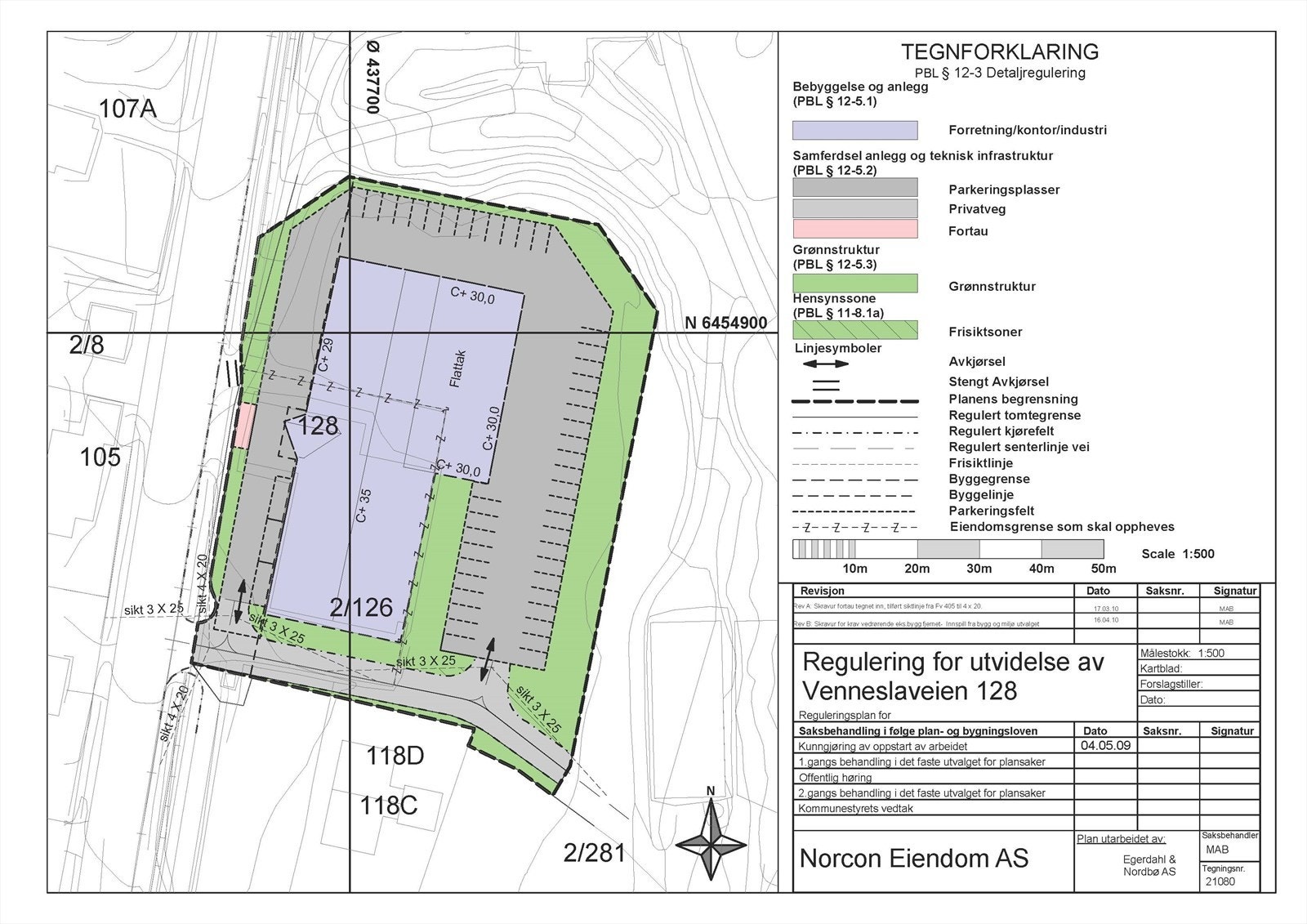 Reguleringsplankart Galleribilde