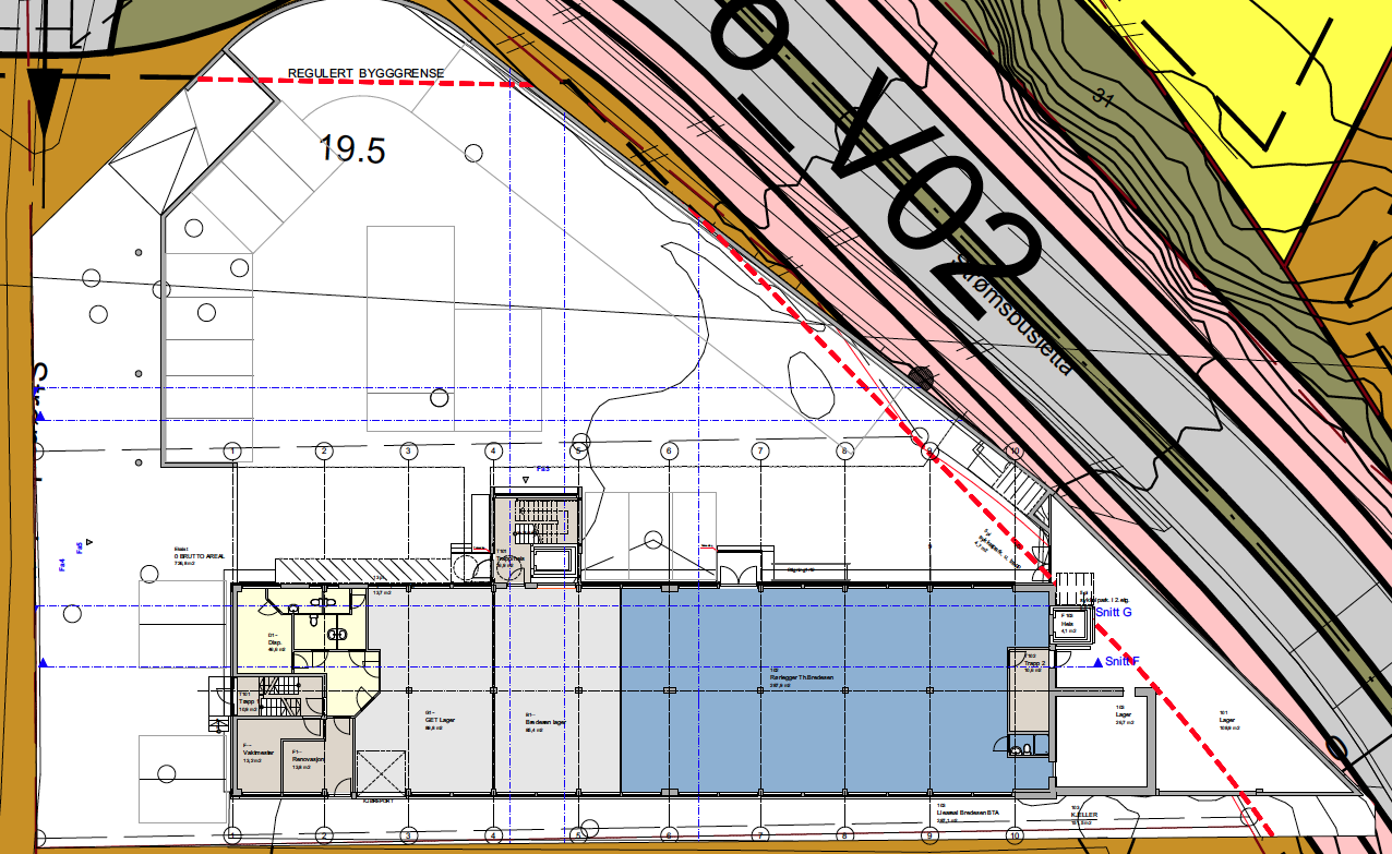 Plan 1. etasje Galleribilde