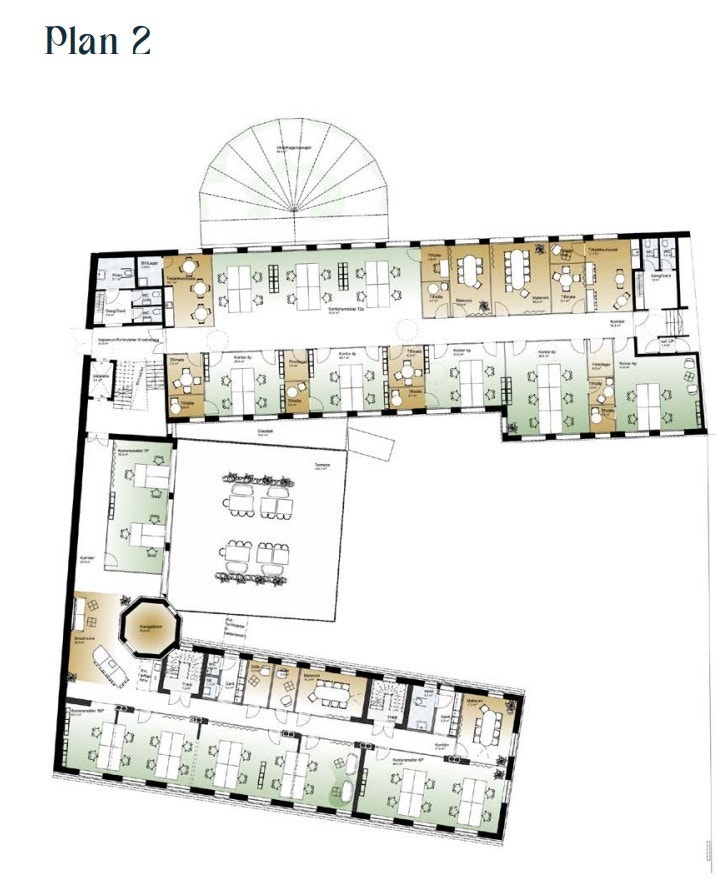 Plantegningene viser foreløpige skisser av ulike muligheter vi ser for oss i kvartalet. Galleribilde