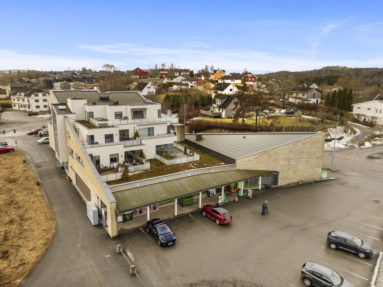 Dronefoto Galleribilde