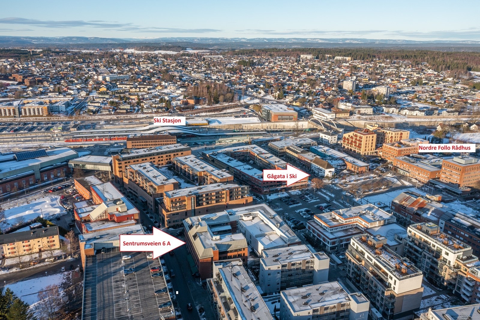 Midt i hjertet av sentrum med kort gangavstand til Ski stasjon. Galleribilde