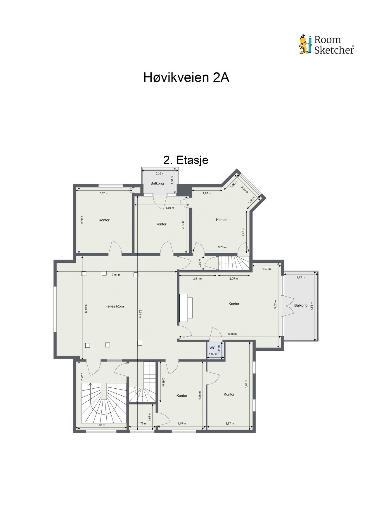 Plantegning - 2. etasje. Galleribilde