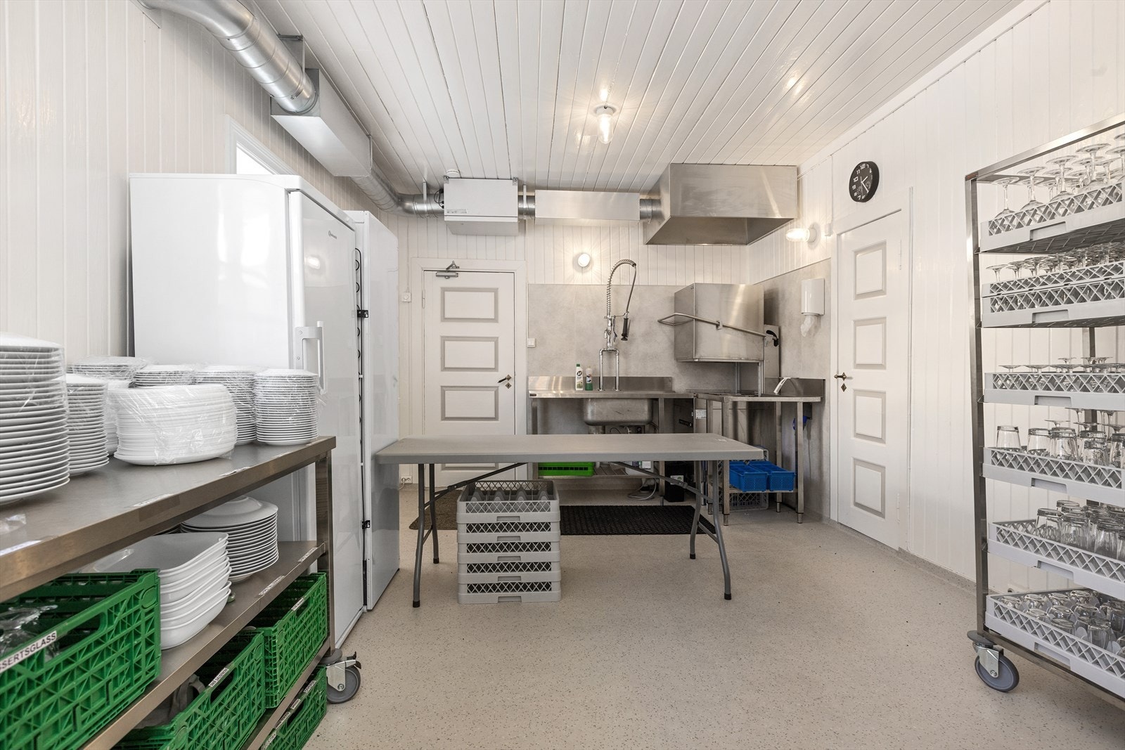 Storkjøkken i Munthehuset som er tilpasset selskapsdriften Galleribilde