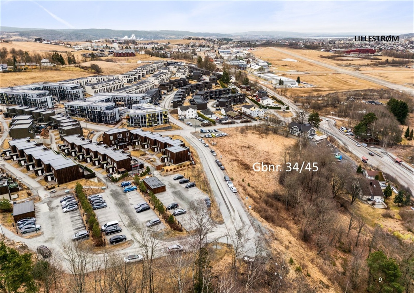 Solrik utviklingstomt med umiddelbar nærhet til Lillestrøm sentrum. Galleribilde