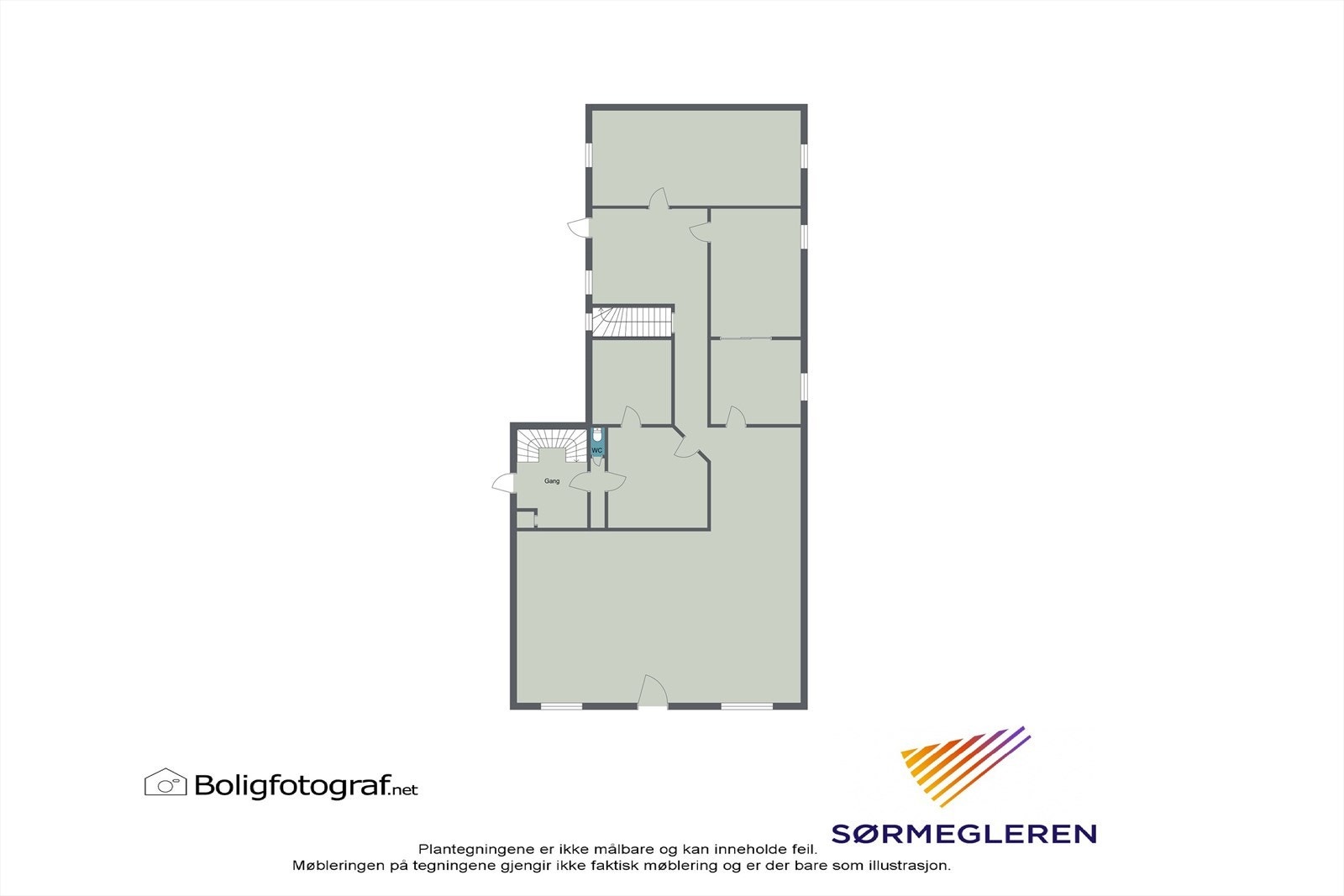 Plantegning 1 etg. Galleribilde