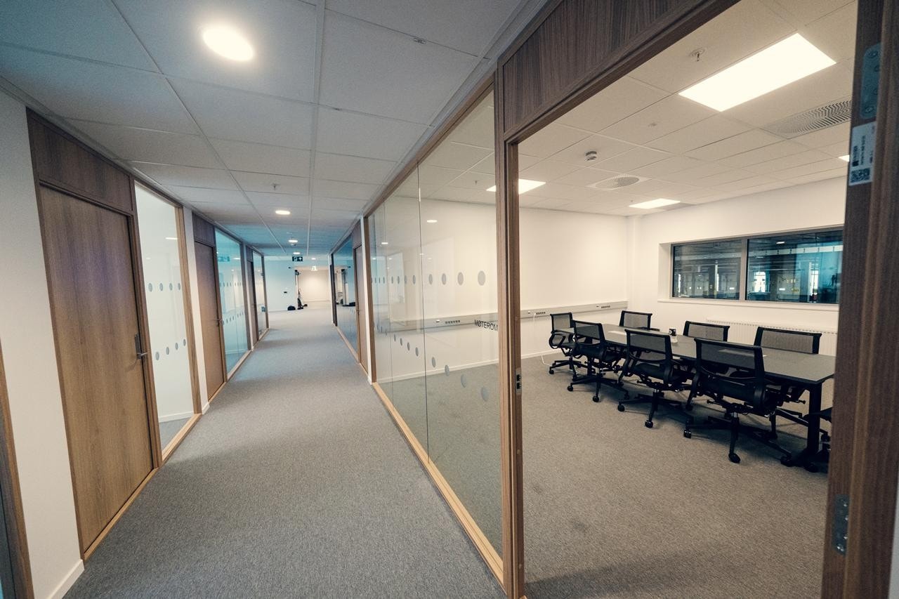 Eksempel på kontor fra en annen etasje i bygget Galleribilde