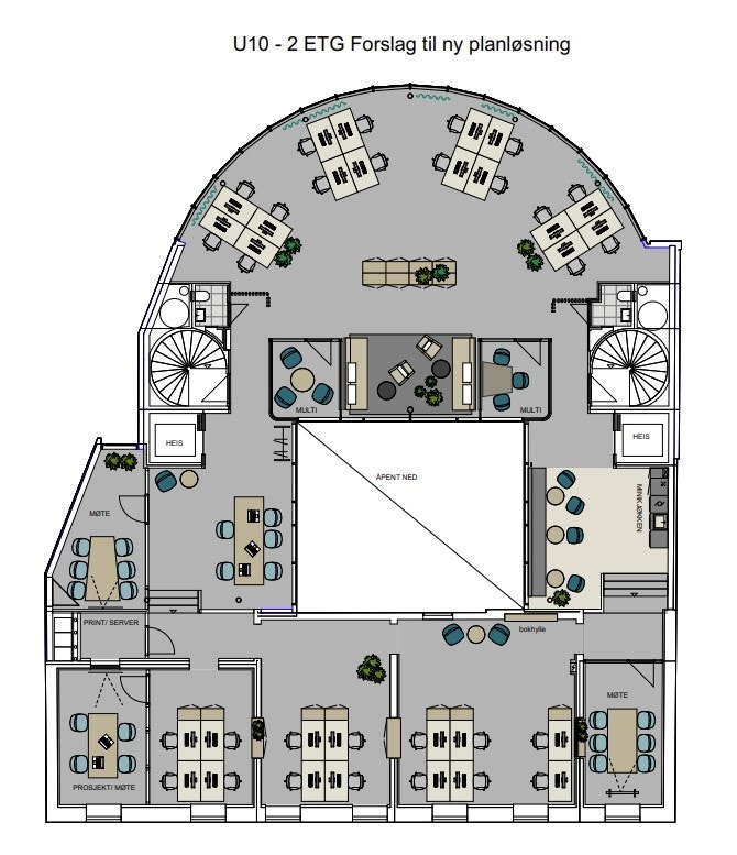 Mulig skisse - plan 2. Galleribilde