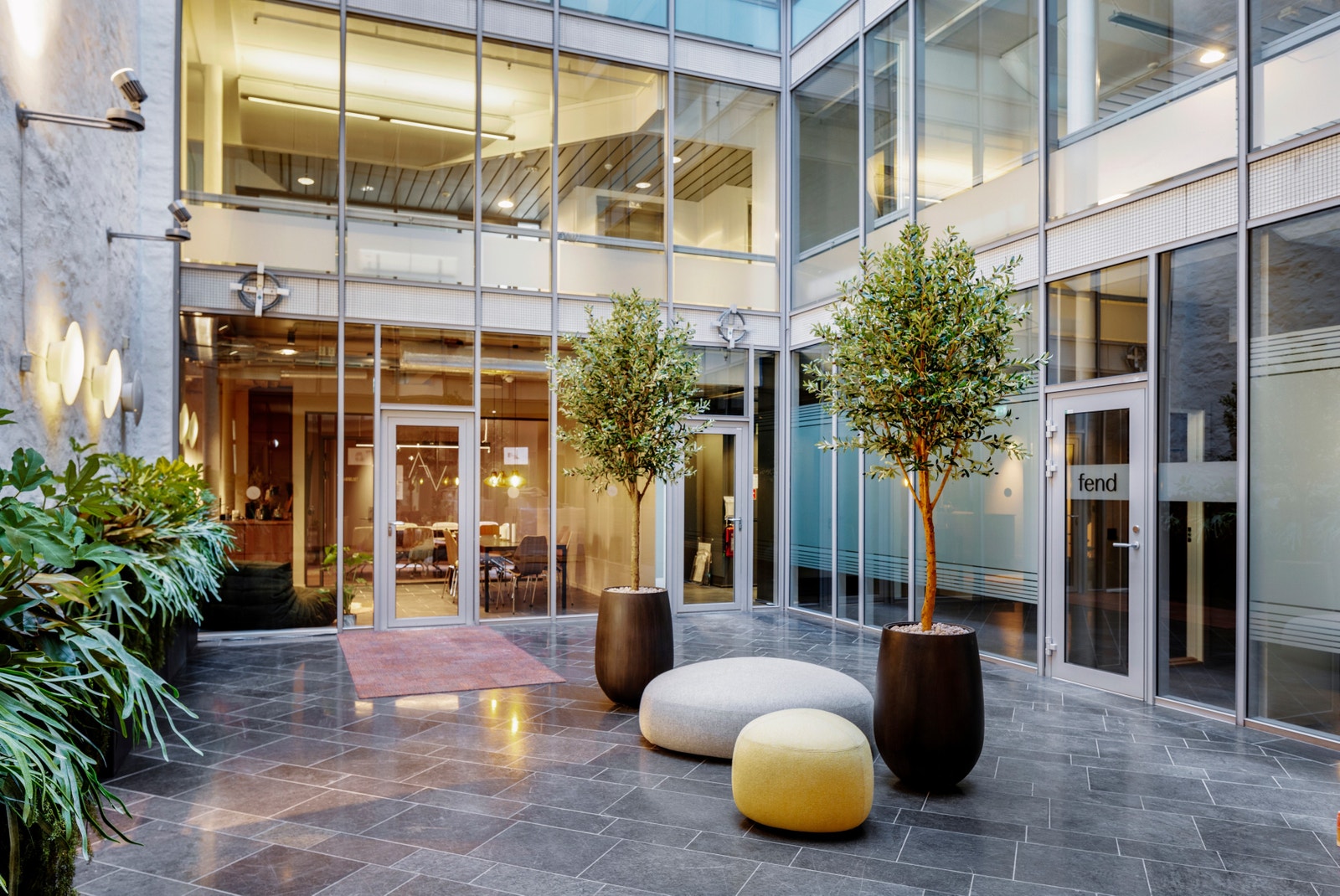 Hyggelig atrium. Galleribilde