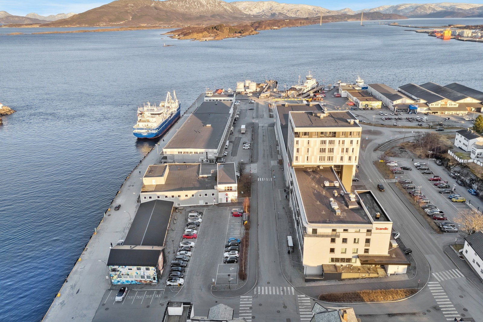Drone og sandnessjøen havn Galleribilde