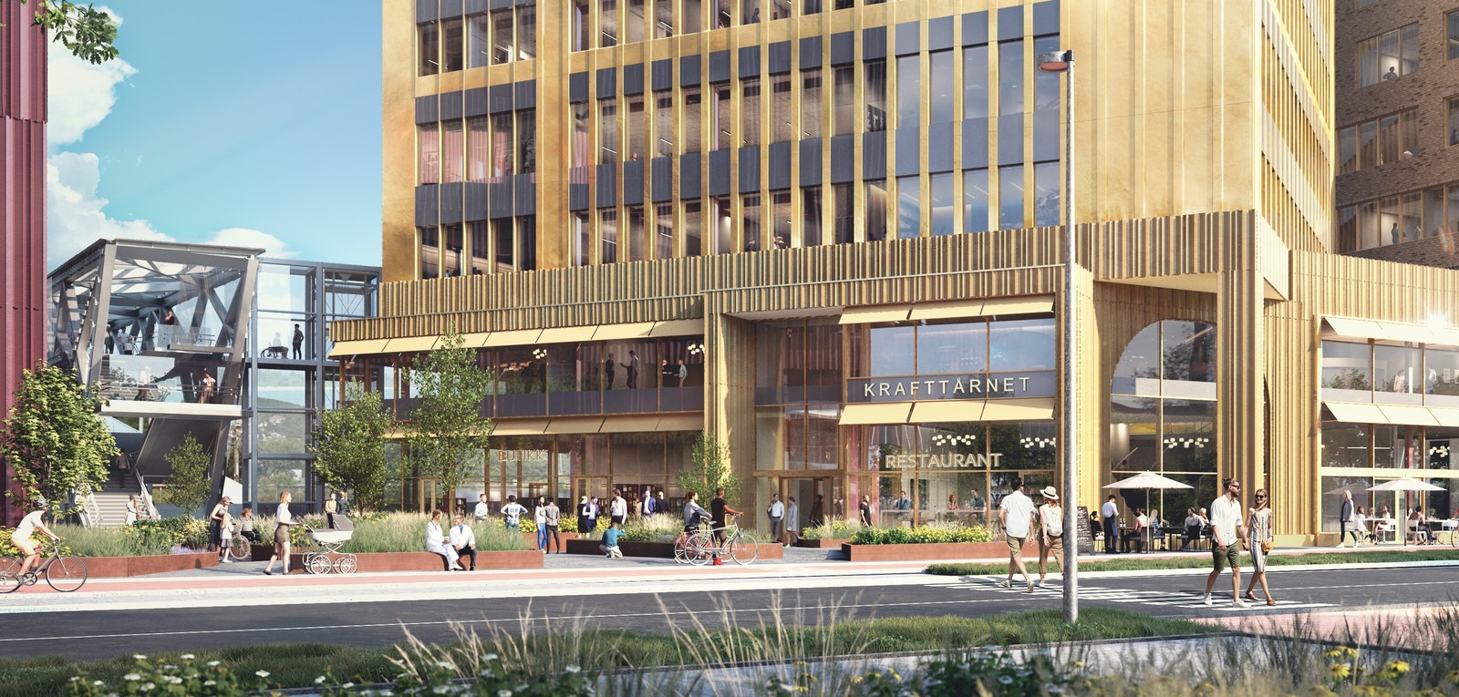 Et myldrende bygulv Galleribilde