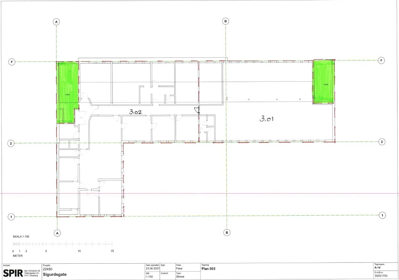 Plantegning 3 etg Galleribilde