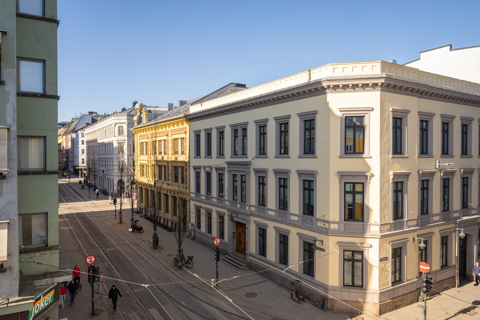 utsikt fra lokalet Galleribilde